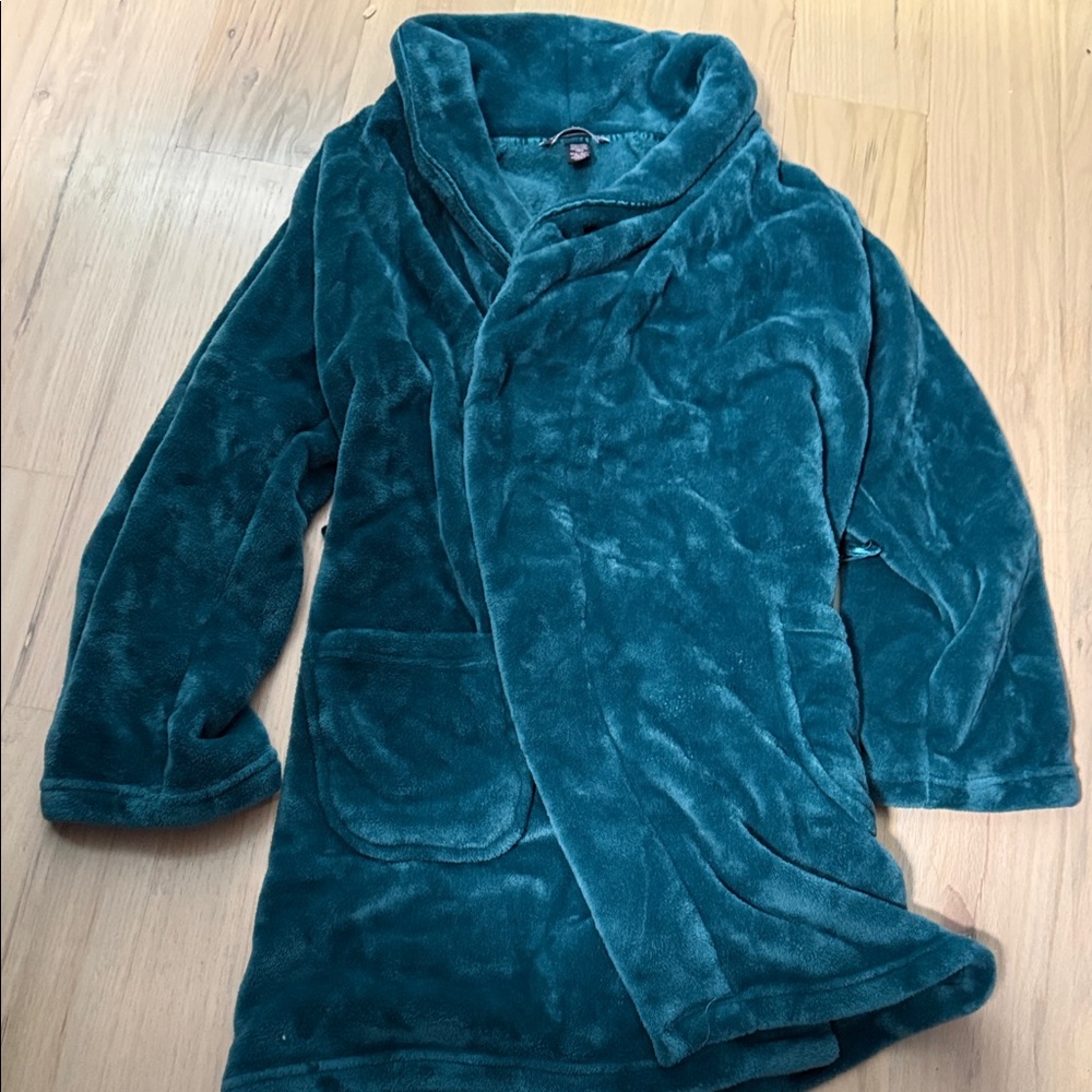 Victoria's Secret Deep Teal Plush Robe
